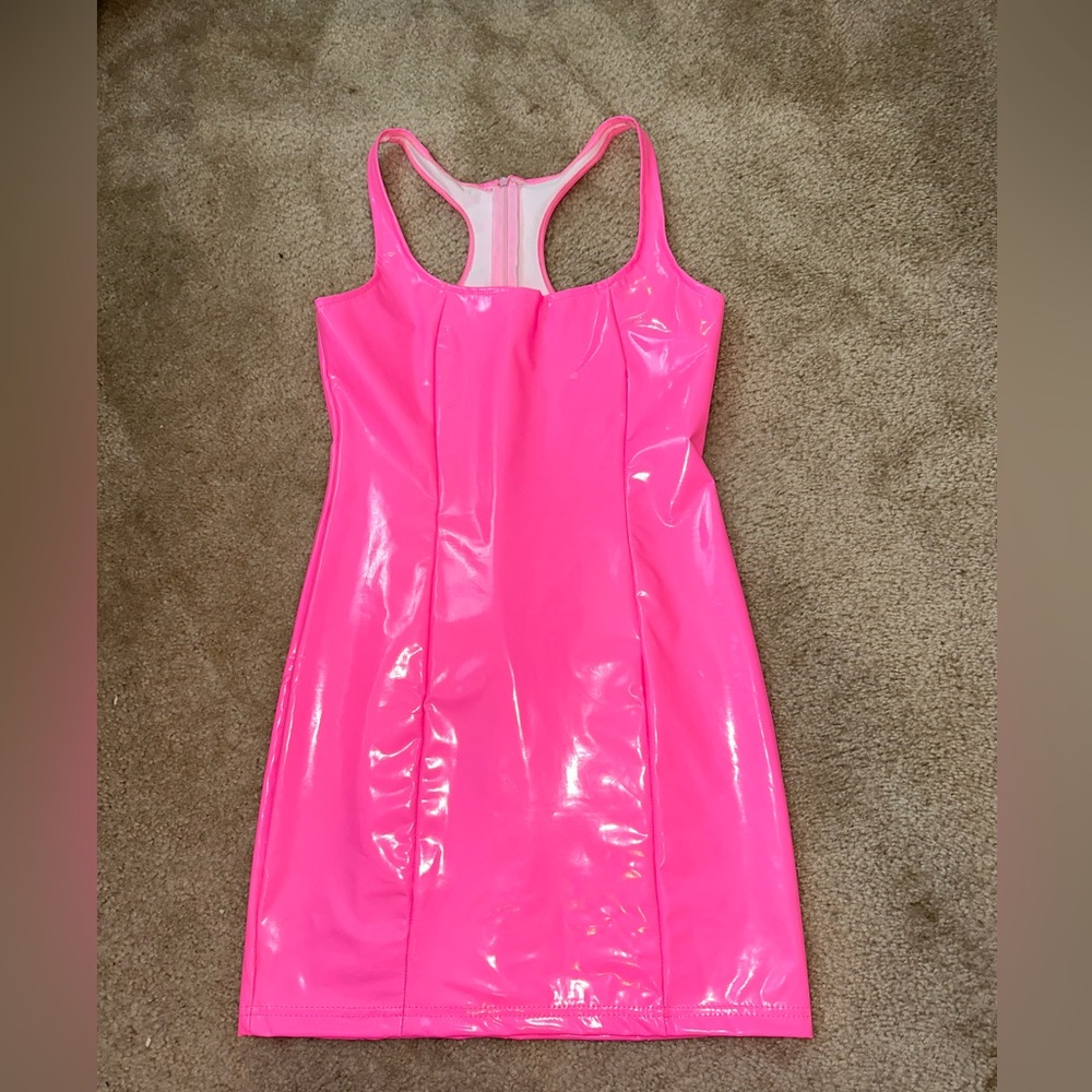 Pink Latex Dress